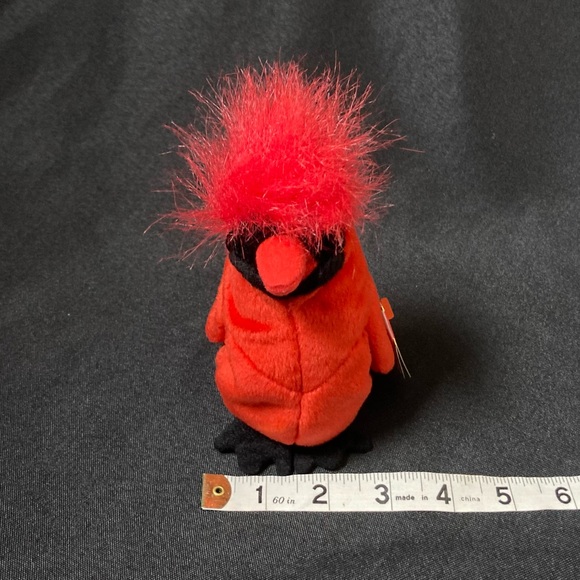 💫 Vintage 1999 Mac The Cardinal Bird Ty Beanie Baby - Picture 9 of 14